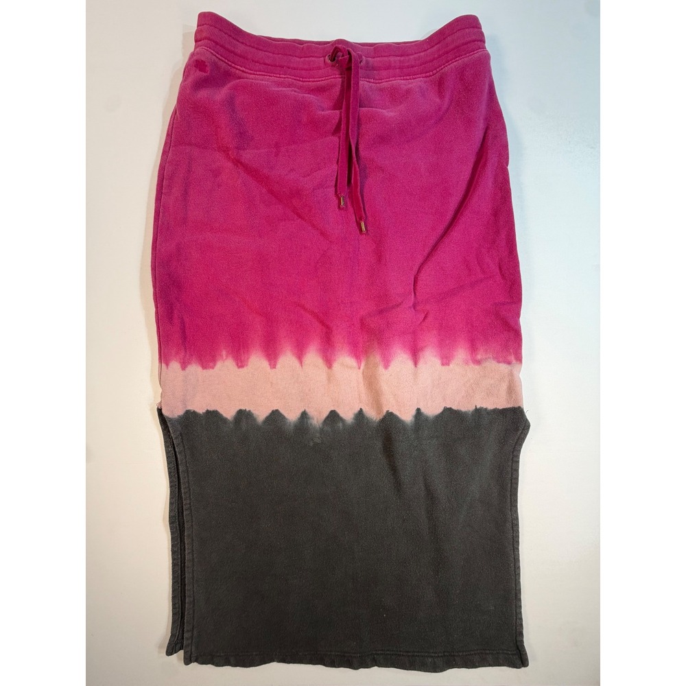 Lauren Ralph Lauren Dip Dye Sweatshirt Midi Skirt Pink Grey Small